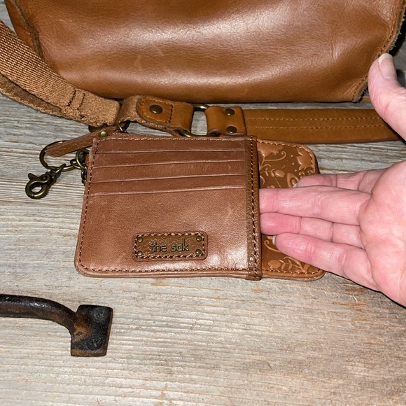 The Sak tooled leather crossbody bag and wallet set - Picture 8 of 12